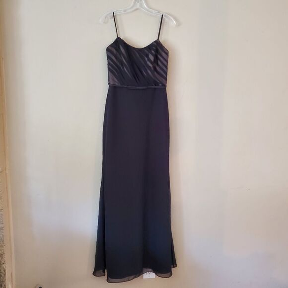 ALFRED ALGELO Women's Maxi Dress Black/ Nude Size 35  Medium Whimsogoth Formal - Picture 3 of 10